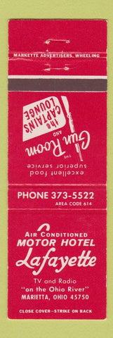 Matchbook Cover - Motor Hotel Lafayette Marietta OH