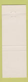 Matchbook Cover - The Saloon Rushville IN