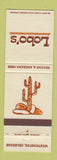 Matchbook Cover - Lobo's Mexican Restaurant Westminster Colorado