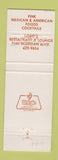 Matchbook Cover - Lobo's Mexican Restaurant Westminster Colorado