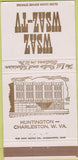 Matchbook Cover - WSAZ WSAZ TV Radio Charleston WV 30 Strike