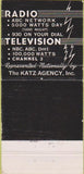 Matchbook Cover - WSAZ WSAZ TV Radio Charleston WV 30 Strike