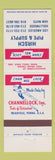 Matchbook Cover - Channel Lock Tools Hirsch Pipe Supply Los Angeles Van Nuys CA