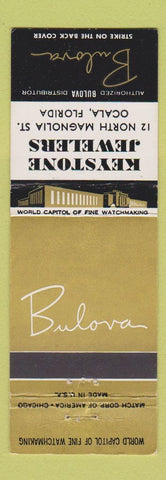 Matchbook Cover - Bulova Watches Keystone Jewelry Ocala FL