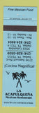 Matchbook Cover - La Acapulquena Mexican Restaurant Dallas TX