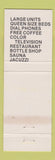Matchbook Cover - Pacific Motor Hotel Crescent City CA liquor WEAR