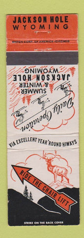 Matchbook Cover - Jackson Hole WY Museum