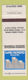 Matchbook Cover - Empire Properties Real Estate Dallas TX