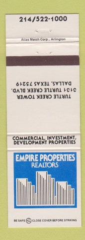 Matchbook Cover - Empire Properties Real Estate Dallas TX