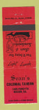Matchbook Cover - Sean's Colonial Tavern Macon GA RED WEAR