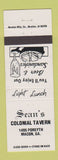 Matchbook Cover - Sean's Colonial Tavern Macon GA RED WHITE
