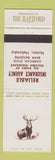 Matchbook Cover - Hartford Insurance Reliable Homer NE