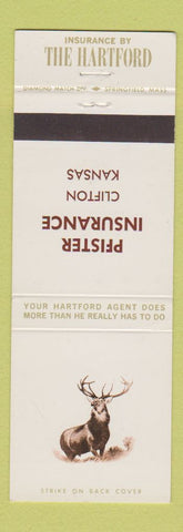 Matchbook Cover - Hartford Insurance Pfister Clifton KS