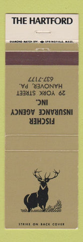Matchbook Cover - Hartford Insurance Fischer Hanover PA