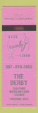 Matchbook Cover - The Derby Shoshoni WY Mexican Food