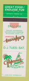 Matchbook Cover - California's Restaurant Mississauga ON