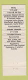 Matchbook Cover - Murphy's Seafoods Hammonds LA TEAL
