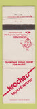 Matchbook Cover - Krackers Tapes Records Memorex