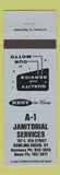 Matchbook Cover - A1 Janitorial Service Bowling Green KY BLUE
