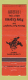 Matchbook Cover - Pony Express