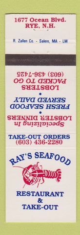 Matchbook Cover - Ray's Seafood Rye NH