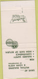 Matchbook Cover - Mutual Building Loan Assoc Weatherford TX 30 Strike