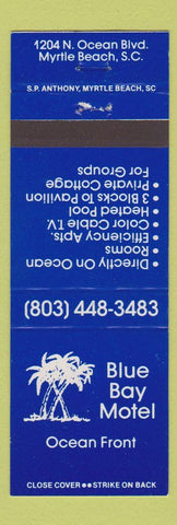Matchbook Cover - Blue Bay Motel Myrtle Beach SC