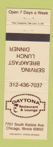Matchbook Cover - Daytona Restaurant Lounge Chicago IL