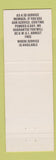 Matchbook Cover - 3D Service Cheyenne WY YELLOW