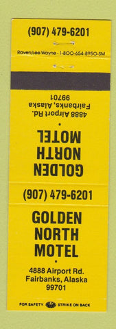 Matchbook Cover - Golden North Motel Fairbanks AK