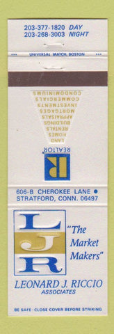 Matchbook Cover - Leonard Riccio Real Estate Stratford CT
