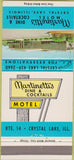 Matchbook Cover - Martinetti's Motel Crystal Lake IL 30 Strike
