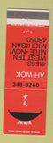Matchbook Cover - Ah Wok Chinese Restaurant Novi MI