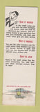 Matchbook Cover - Magnetics Federal Credit Union East Butler PA WEAR