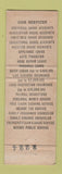 Matchbook Cover - Dana Pottstown Federal Credit Union PA