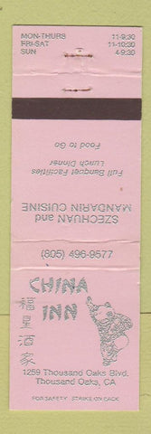 Matchbook Cover - China Inn Restaurant Thousand Oaks CA WEAR