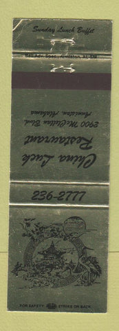 Matchbook Cover - China Luck Restaurant Chinese Anniston AL