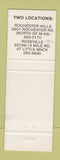 Matchbook Cover - Pearl City Chinese Restaurant Rochester Roseville MI