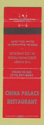 Matchbook Cover - China Palace Chinese Restaurant Los Angeles CA Culver City
