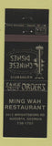 Matchbook Cover - Ming Wah Chinese Restaurant Augusta GA