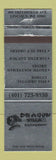 Matchbook Cover - Dragon Villa Chinese Restaurant Lincoln RI