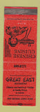 Matchbook Cover - Great East Chinese Restaurant WEAR