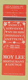 Matchbook Cover - Moy Lee Chinese Restaurant Fort Lauderdale FL