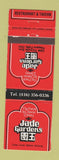 Matchbook Cover - Jade Gardens Niagara Falls ON Chinese