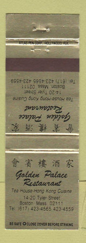 Matchbook Cover - Golden Palace Chinese Restaurant Boston MA