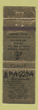 Matchbook Cover - Pagoda Chinese Restaurant Portland ME WEAR