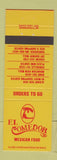 Matchbook Cover - El Comedor Mexican Food Albany Bend Corvallis Eugene OR