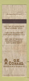 Matchbook Cover - OK Corral Restaurant Duncanville Arlington TX WEAR