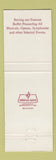 Matchbook Cover - Crystal Terrace Restaurant Dallas TX