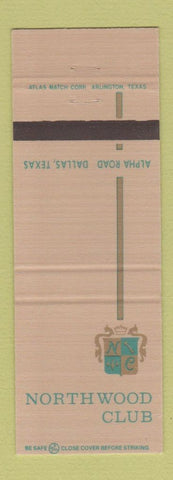 Matchbook Cover - Northwood Club Dallas TX